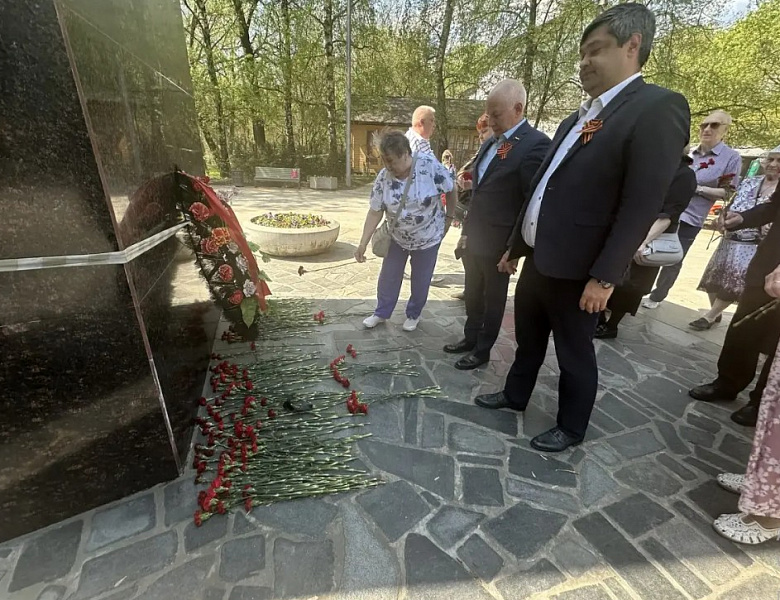 Глава МО Новогиреево Владимир Чикунов принял участие в митинге, посвящённом Дню Победы