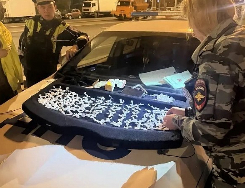 Сотрудники Госавтоинспекции востока столицы задержали пассажирку такси по подозрению в попытке сбыта крупной партии наркотиков